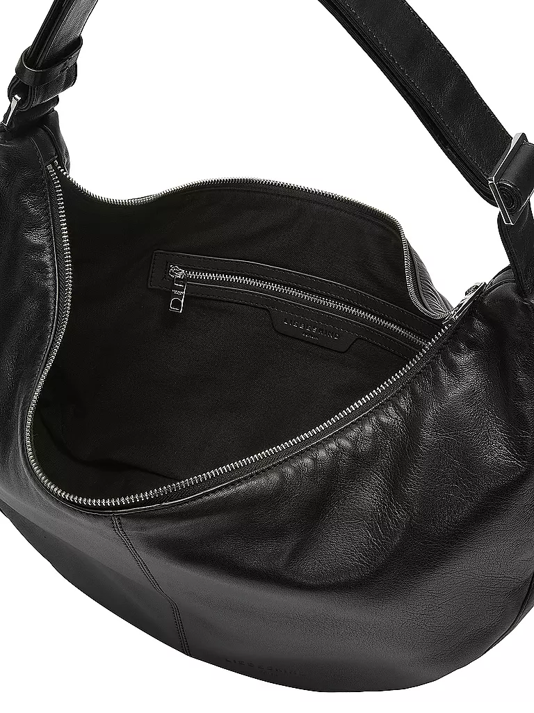 LIEBESKIND BERLIN | Ledertasche - Hobo MOON Medium | schwarz