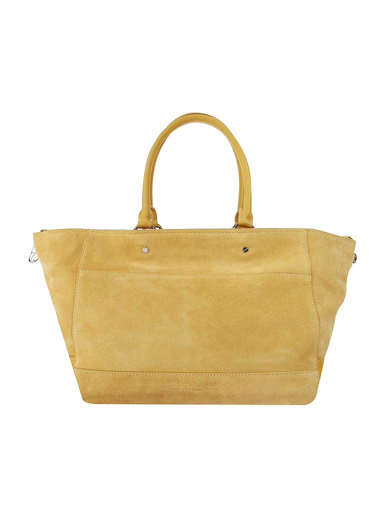 LIEBESKIND BERLIN | Ledertasche - Shopper "Folded" M | gelb