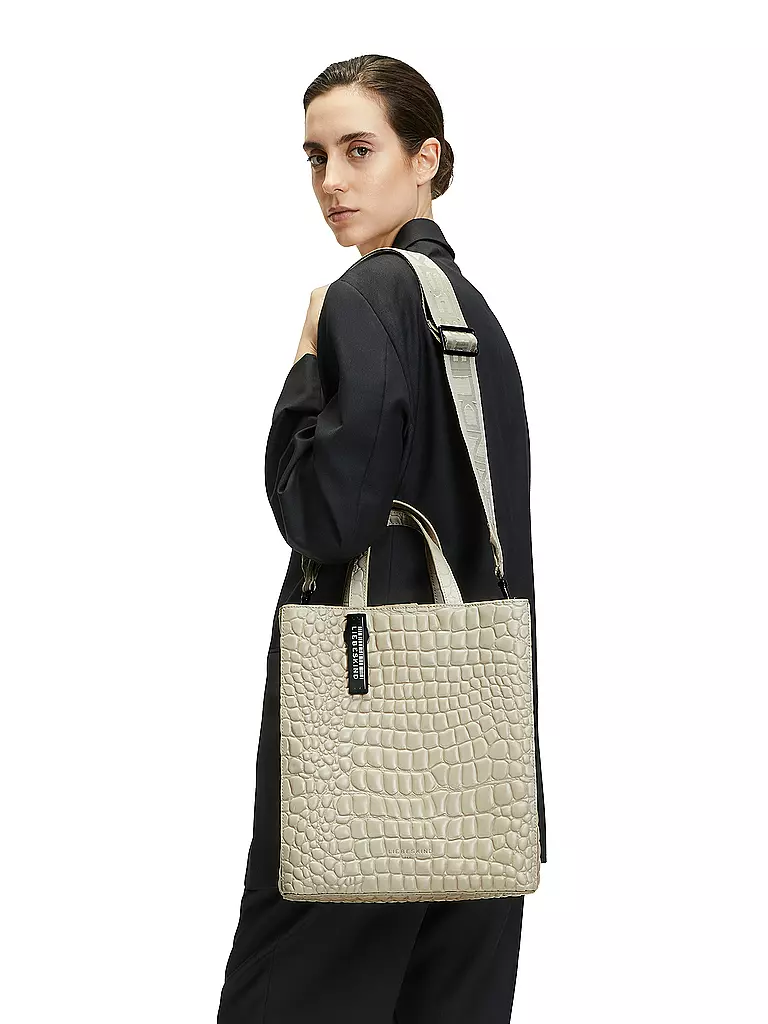 LIEBESKIND BERLIN | Ledertasche - Shopper PAPER BAG Medium | grau