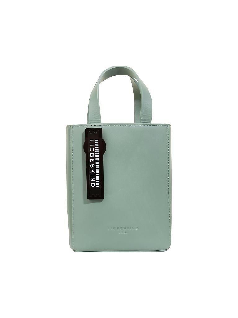 LIEBESKIND BERLIN | Ledertasche - Shopper Paper Bag XS | petrol