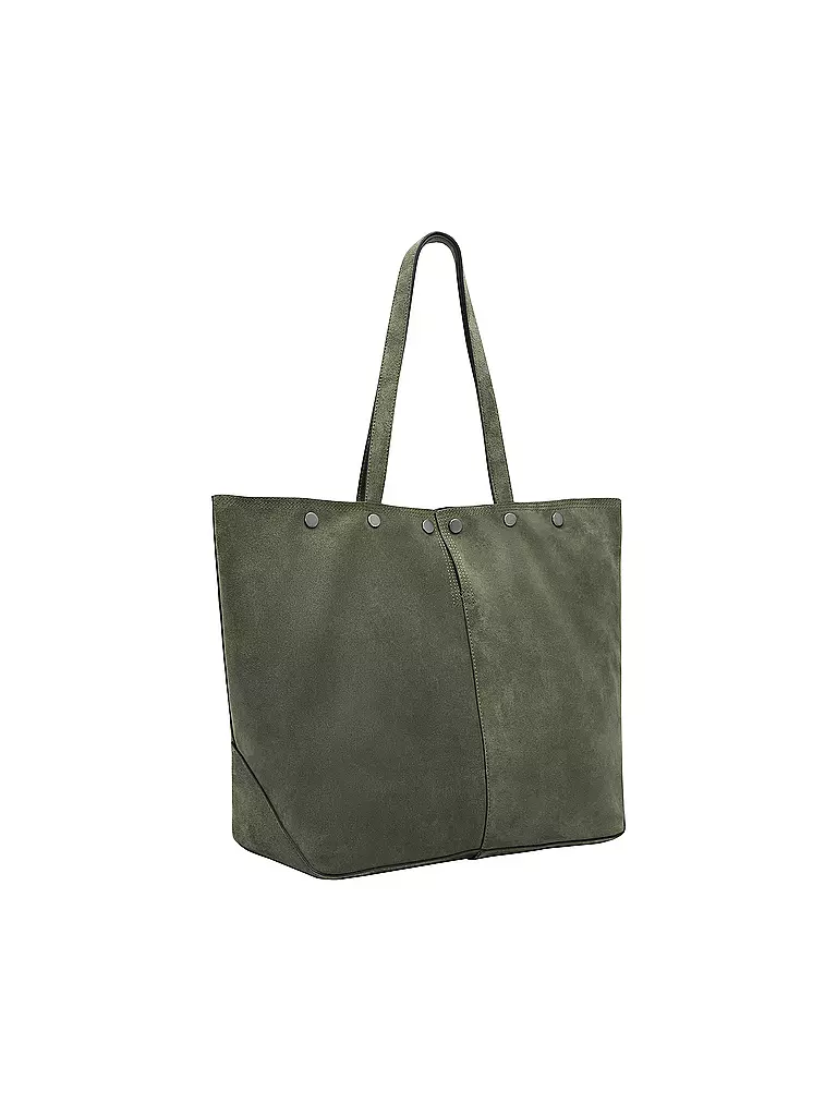 LIEBESKIND BERLIN | Ledertasche - Shopper RIVE Large | olive
