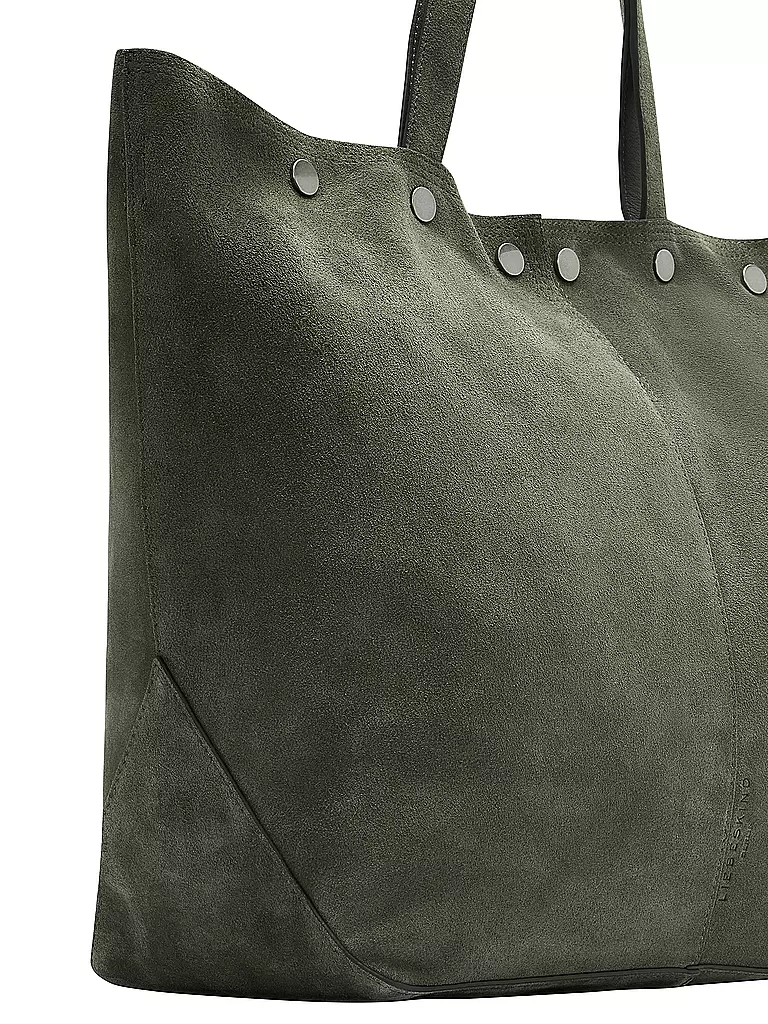 LIEBESKIND BERLIN | Ledertasche - Shopper RIVE Large | olive