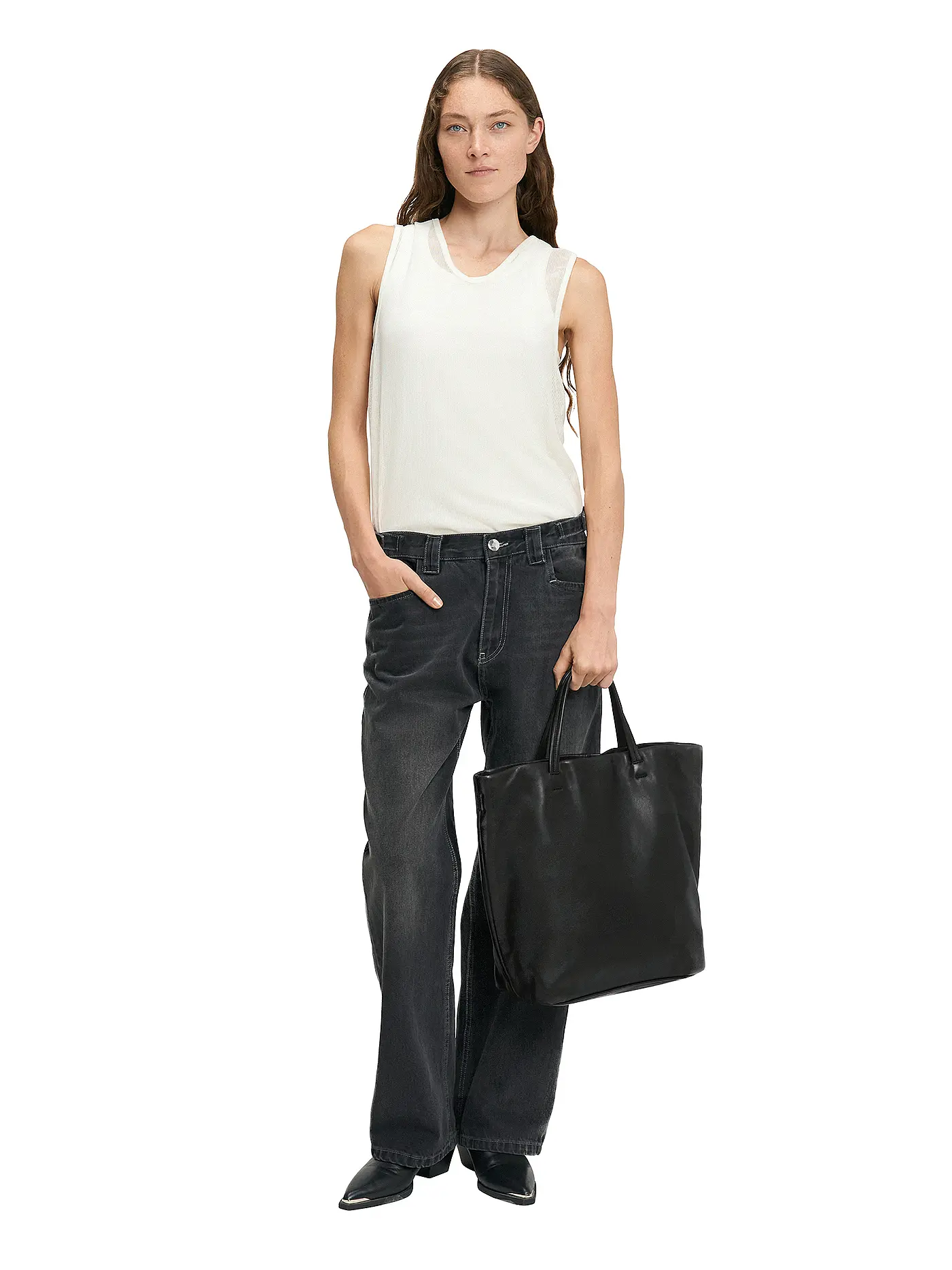 LIEBESKIND BERLIN | Ledertasche - Tote Bag HERA Large | schwarz