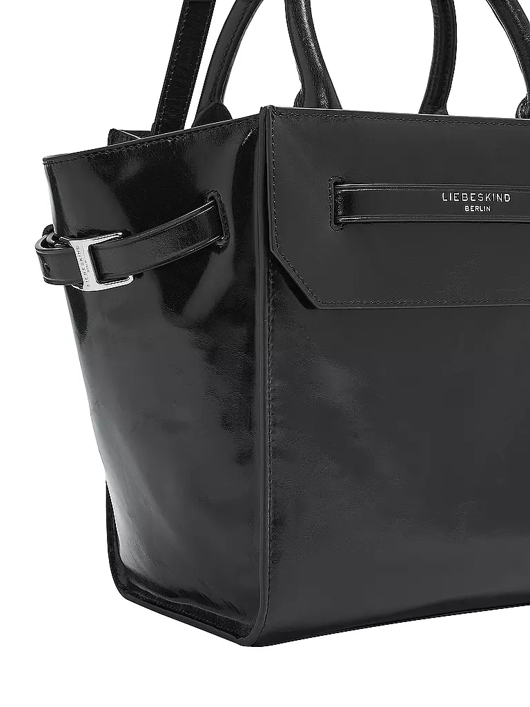 LIEBESKIND BERLIN | Ledertasche LORA SATCHEL Medium | schwarz