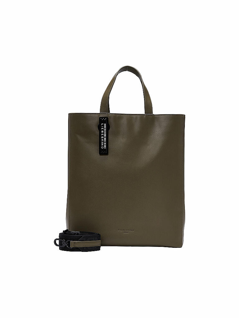 LIEBESKIND BERLIN | Ledertasche Shopper Paper Bag M | grün