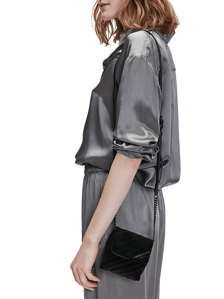 LIEBESKIND BERLIN | Samt Tasche - Crossbody Bag | schwarz