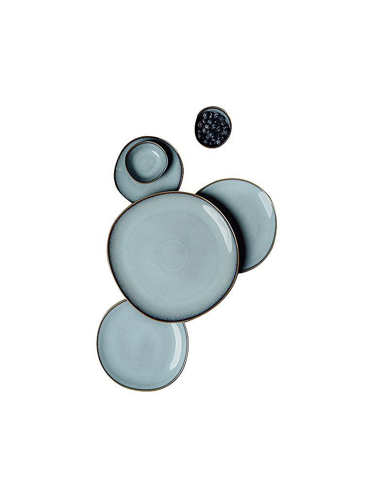 LIKE BY Servierplatte 32cm Lave Glace hellblau baby
