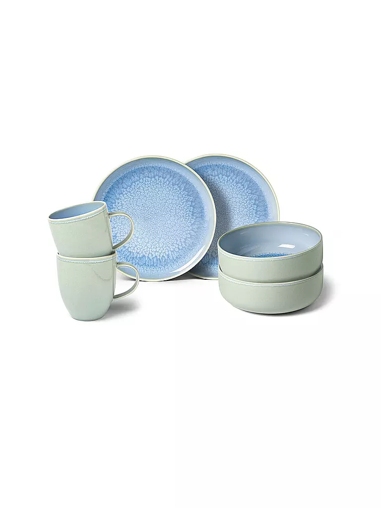 LIKE BY VILLEROY & BOCH | Frühstück - Set Crafted 6-teilig Blueberry | hellblau