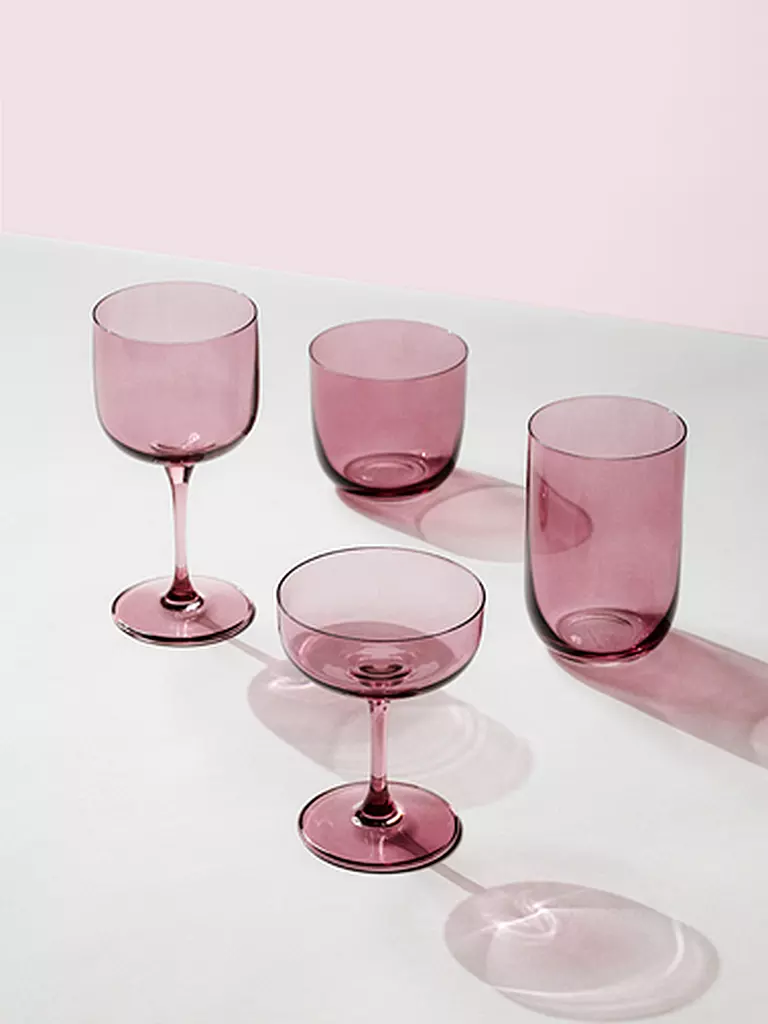 LIKE BY VILLEROY & BOCH | Like Glass Sektschale / Dessertschale Set 2tlg 12x9cm Grape | beere
