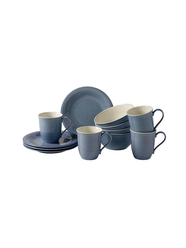 LIKE BY VILLEROY & BOCH | Villeroy & Boch Group Color Loop - Frühstücks-Set 12-tlg. (Horizon) | blau