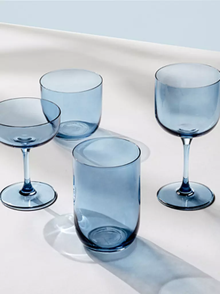 LIKE BY VILLEROY & BOCH | Weinglas/Weinkelch 2er Set LIKE GLASS 270ml Ice | hellblau