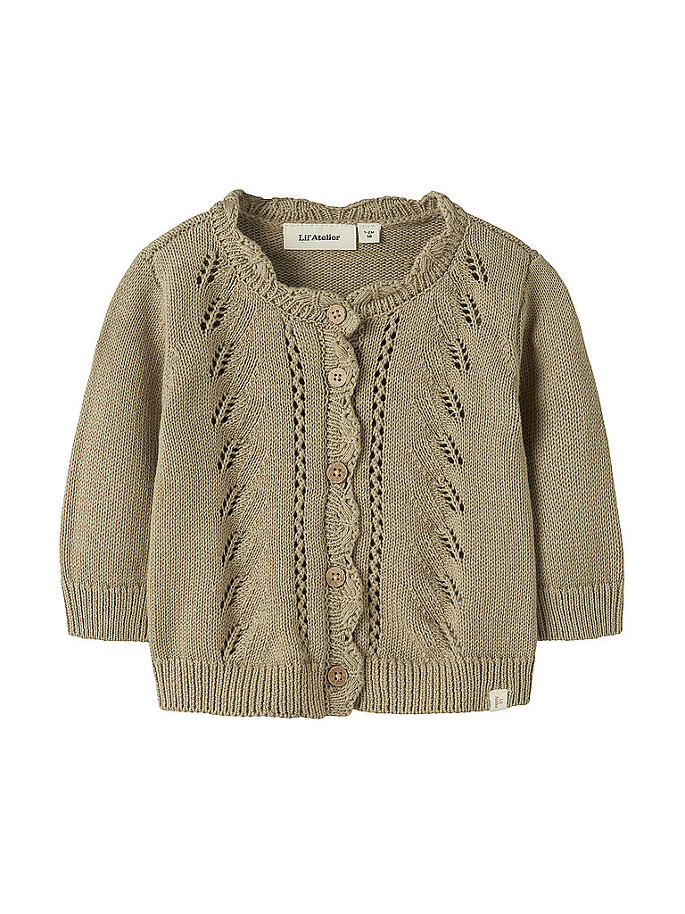 LIL ATELIER Baby Strickjacke NBFLEOU  beige | 80