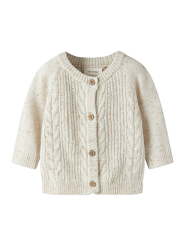 LIL ATELIER Baby Strickjacke NBFGALTO creme | 68