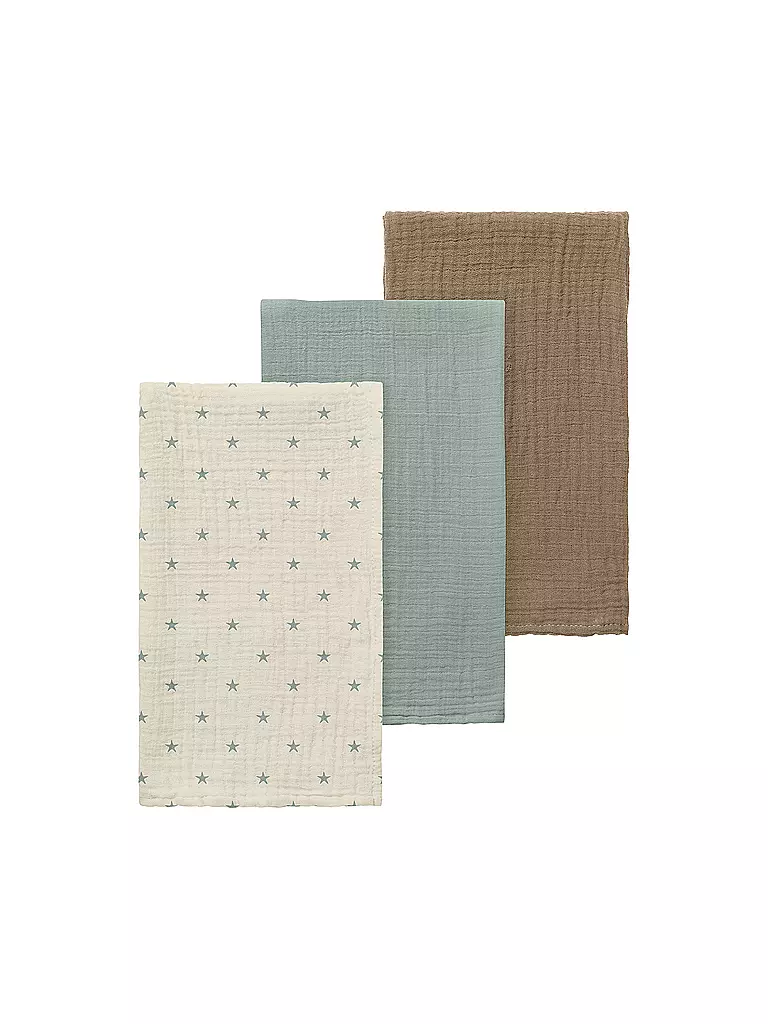 LIL ATELIER | Baby Stoffwindel - Multuch NBNFERGIE 3er Pkg. turtledove / pigeon / sepia | beige