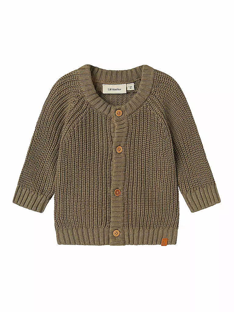LIL ATELIER | Baby Strickjacke NBNEMLEN | olive