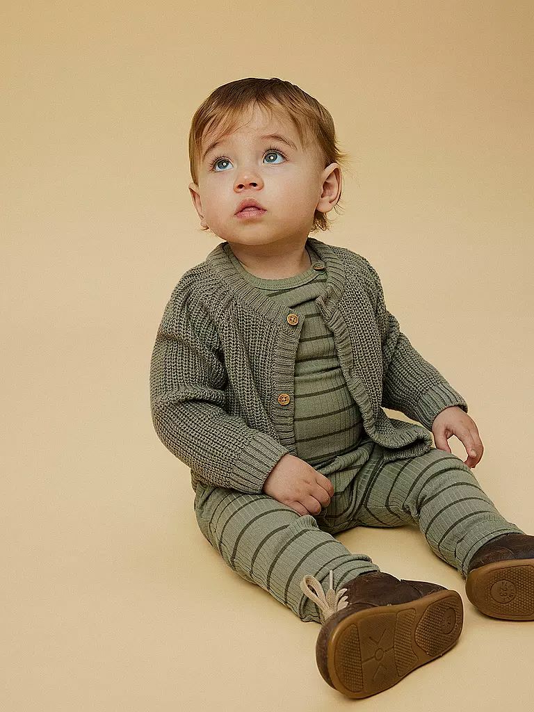 LIL ATELIER | Baby Strickjacke NBNEMLEN | olive
