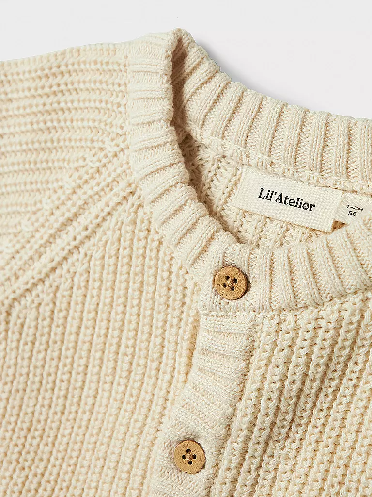 LIL ATELIER | Baby Strickjacke NBNEMLEN | creme