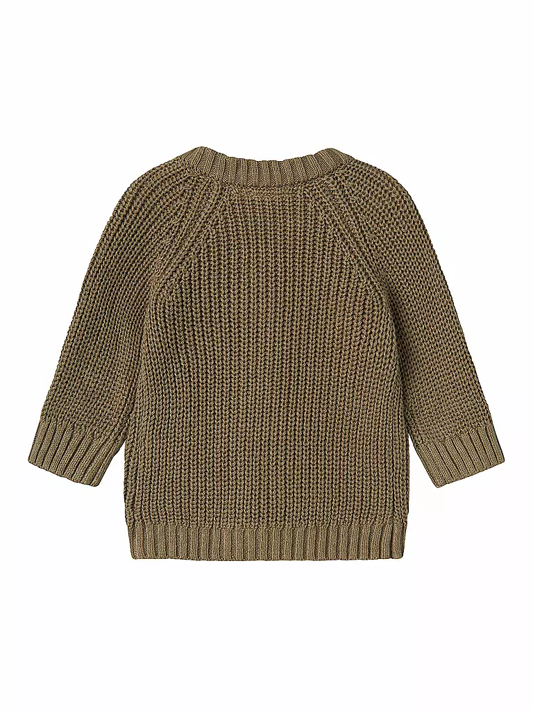 LIL ATELIER | Baby Strickjacke NBNEMLEN | olive