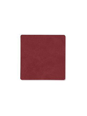 LIND DNA | Glasuntersetzer 10x10cm SQAURE  Red