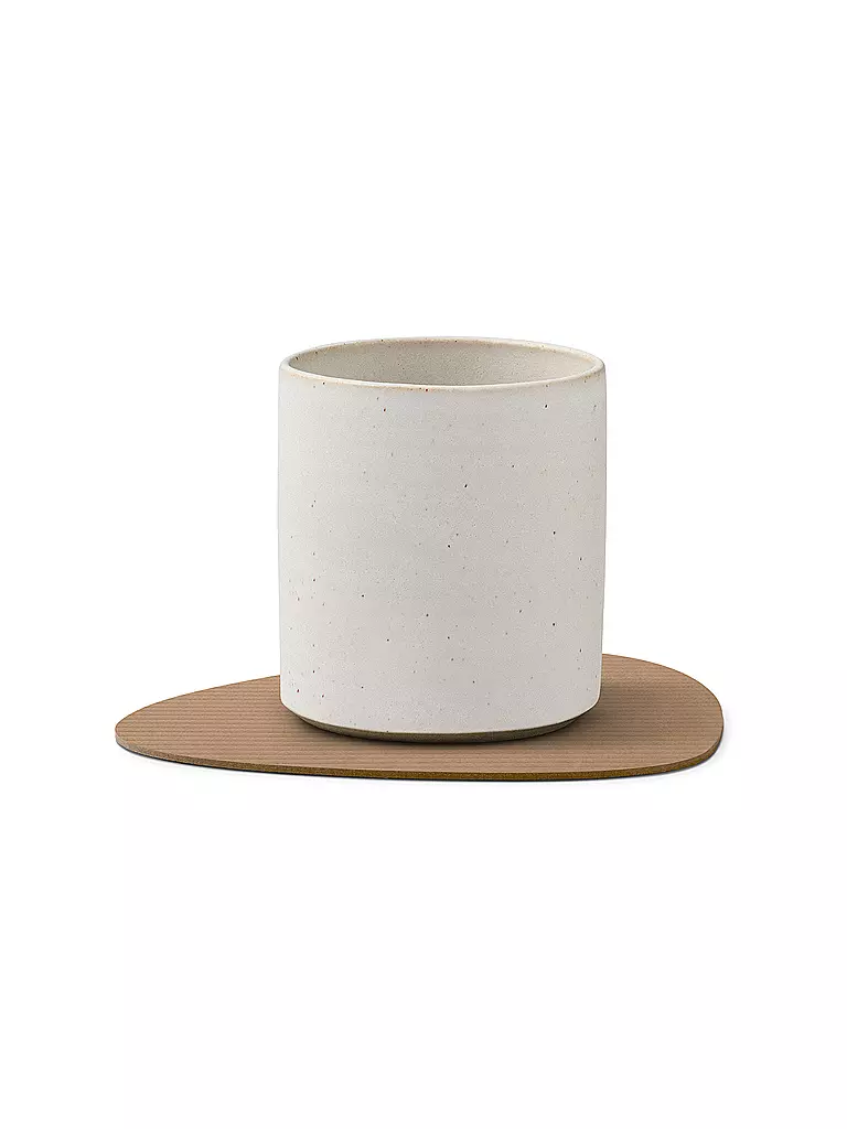 LIND DNA |  Glasuntersetzer 11x13cm CORDUROY OVAL Nougat | camel