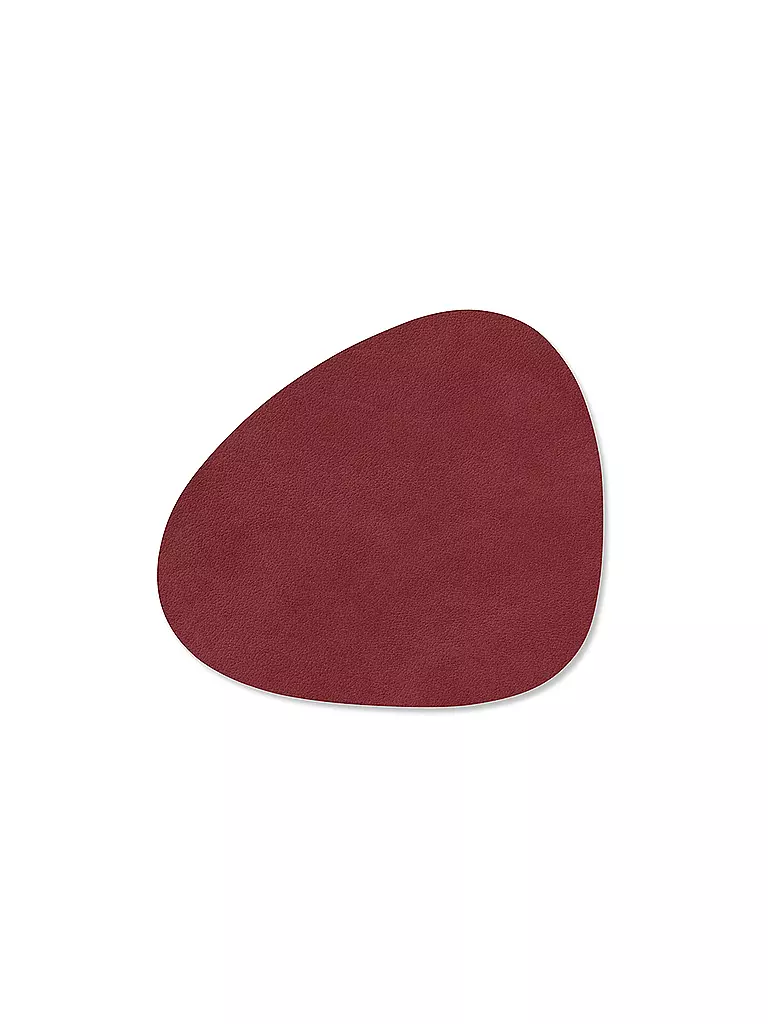 LIND DNA | Glasuntersetzer 11x13cm CURVE  Red | rot