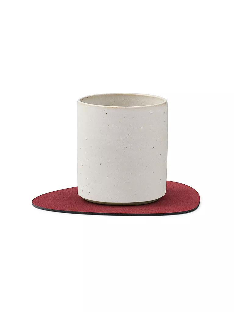 LIND DNA | Glasuntersetzer 11x13cm CURVE  Red | rot