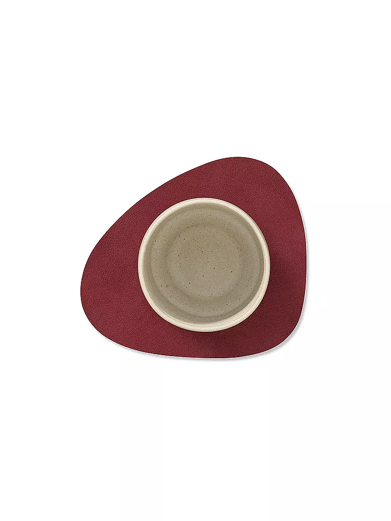 LIND DNA | Glasuntersetzer 11x13cm CURVE  Red | rot