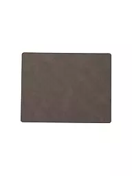 LIND DNA | Leder Tischset "Nupo" 35x45cm (Pastel Green) | braun