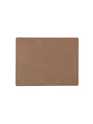LIND DNA | Leder Tischset "Nupo" 35x45cm (Pastel Green) | braun
