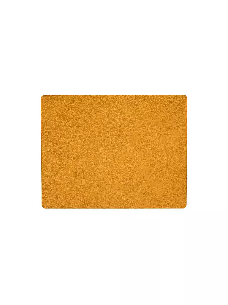 LIND DNA | Platzset "Hippo" eckig 35x45cm (Curry) | orange