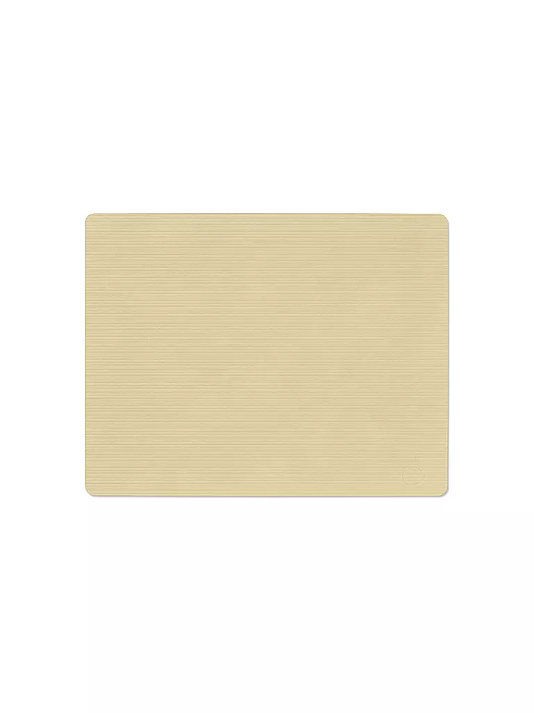 LIND DNA | Tischset 35x45cm CORDUROY ECKIG Lemon Sorbet | beige