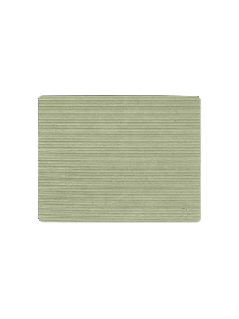 LIND DNA | Tischset 35x45cm CORDUROY ECKIG Olive Green  | olive
