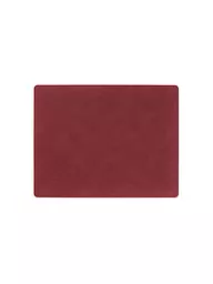 LIND DNA | Leder Tischset "Nupo" 35x45cm (Pastel Green) | rot