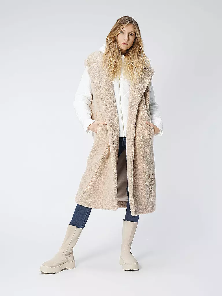 LIU JO | Gilet in Felloptik 2 in 1  | beige