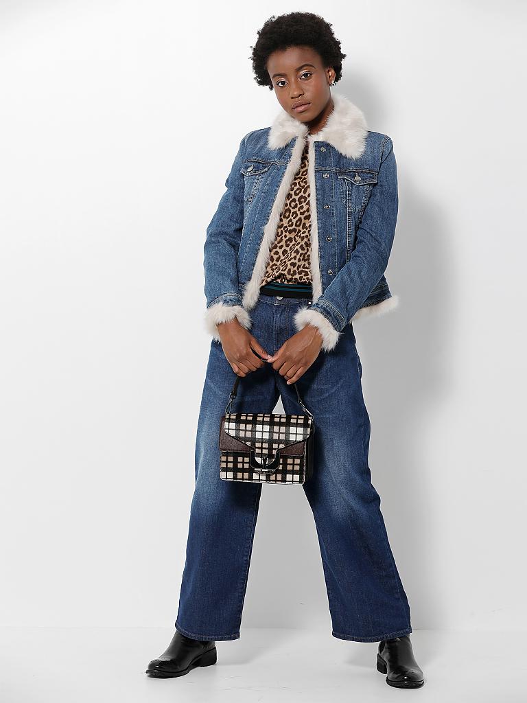 LIU JO | Jeansjacke in Felloptik | 