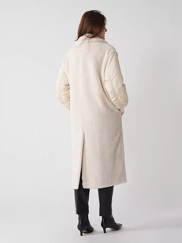 LIU JO | Mantel in Felloptik CAPOTTO | creme