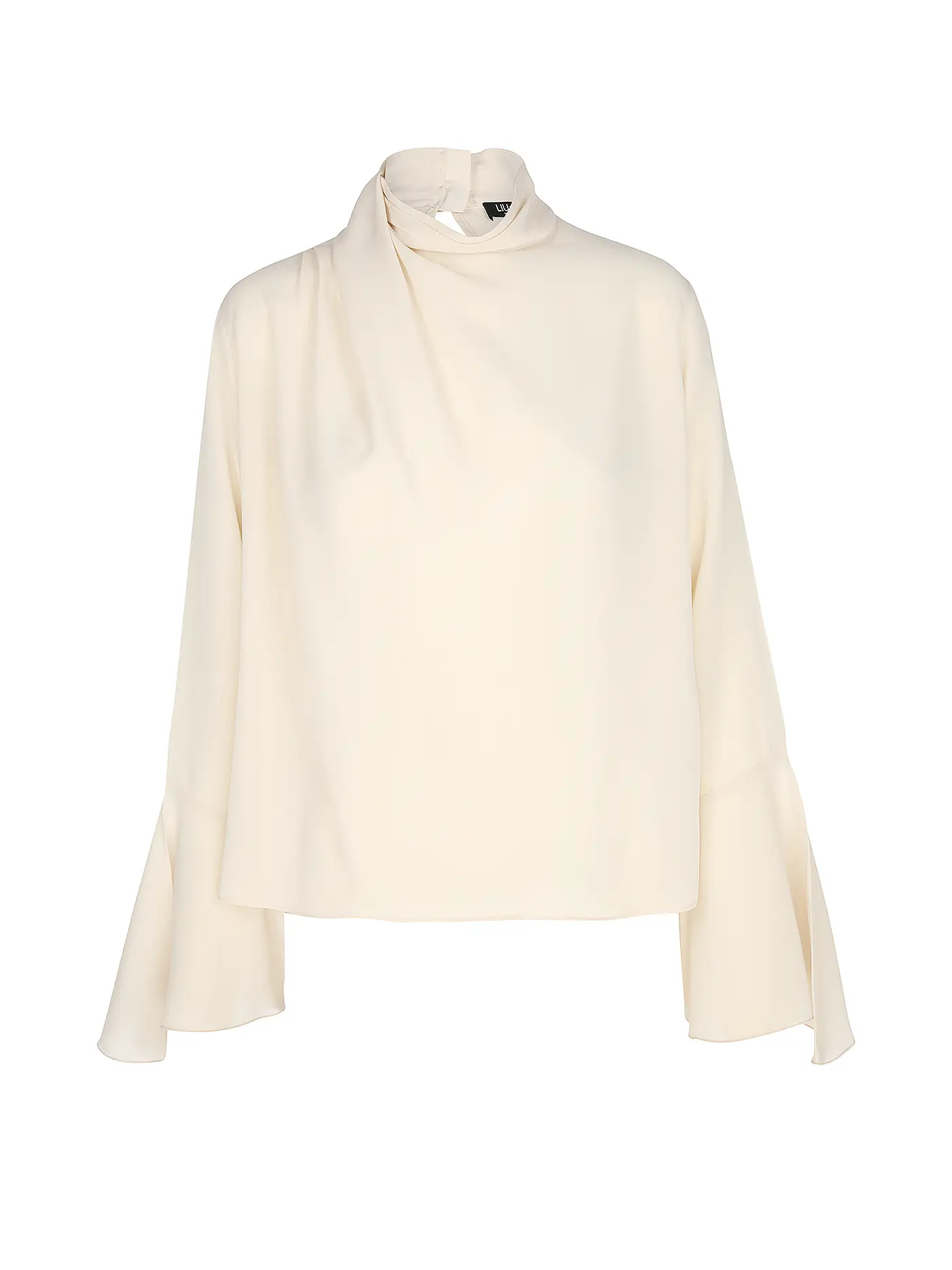 LIU JO | Seidenbluse TUNICA DRAPPEGGIATA | beige