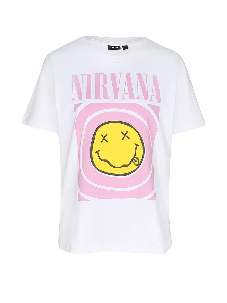 LMTD | T-Shirt NLFAZA NIRVANA | weiss