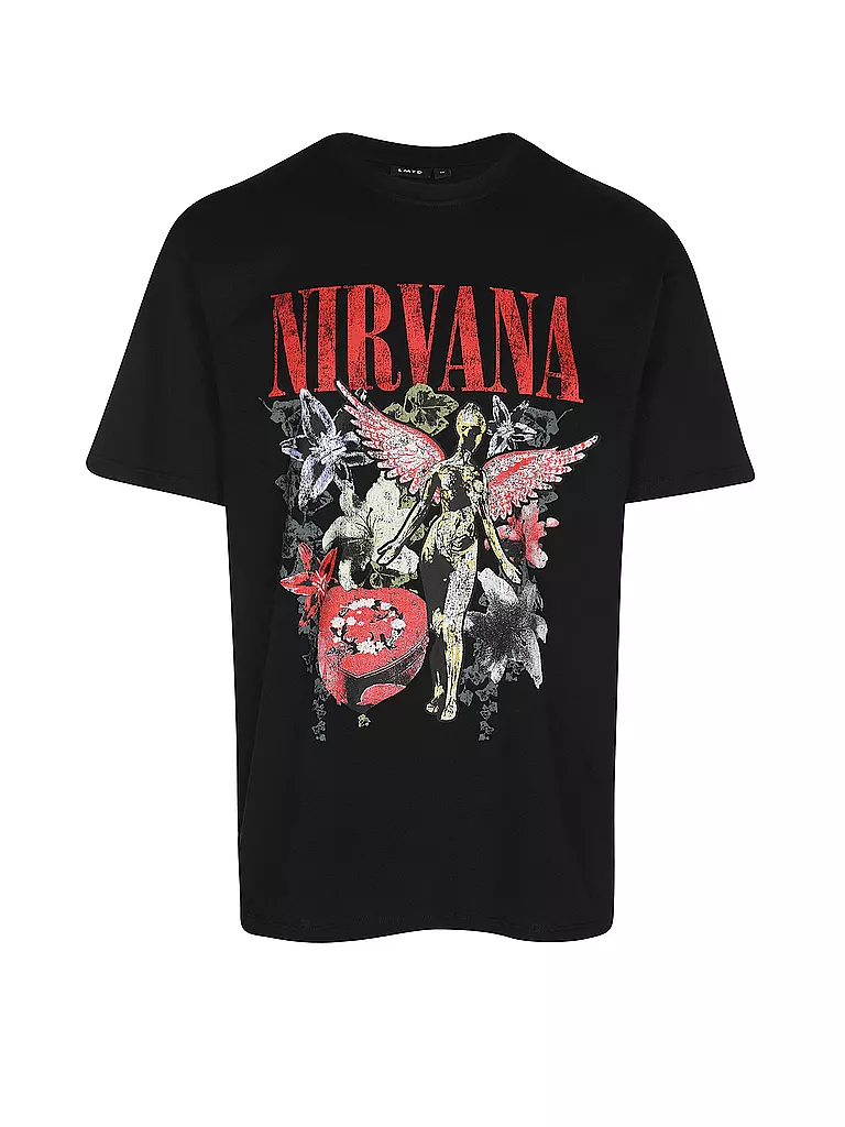 LMTD | T-Shirt NLMVALOR NIRVANA | schwarz
