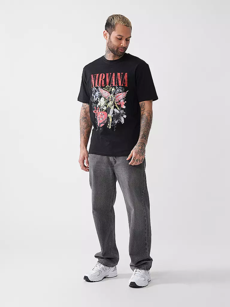 LMTD | T-Shirt NLMVALOR NIRVANA | schwarz