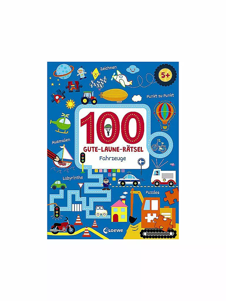 LOEWE VERLAG | Buch - 100 Gute-Laune-Rätsel - Fahrzeuge | keine Farbe