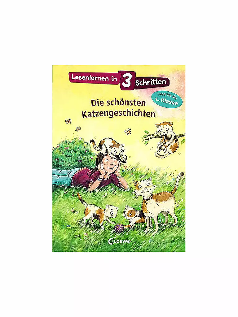 LOEWE VERLAG | Lesenlernen in 3 Schritten - Die schönsten Katzengeschichten | keine Farbe