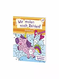 LOEWE VERLAG | Malbuch - Wir malen nach Zahlen - Einhörner  | keine Farbe