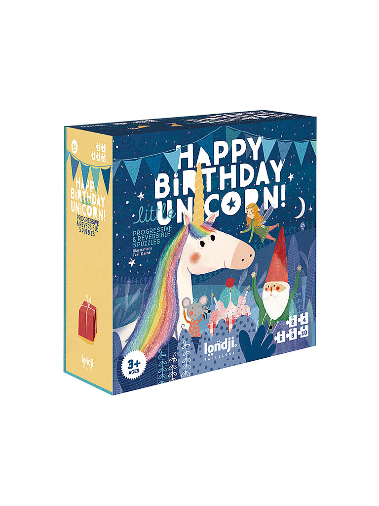 Puzzle HAPPY BIRTHDAY UNICORN bunt baby