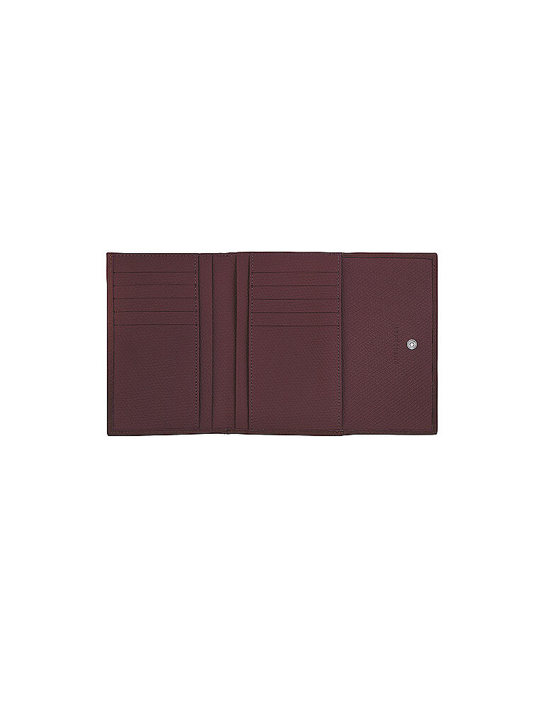 LONGCHAMP | Brieftasche im Kompaktformat, Natural  | rot
