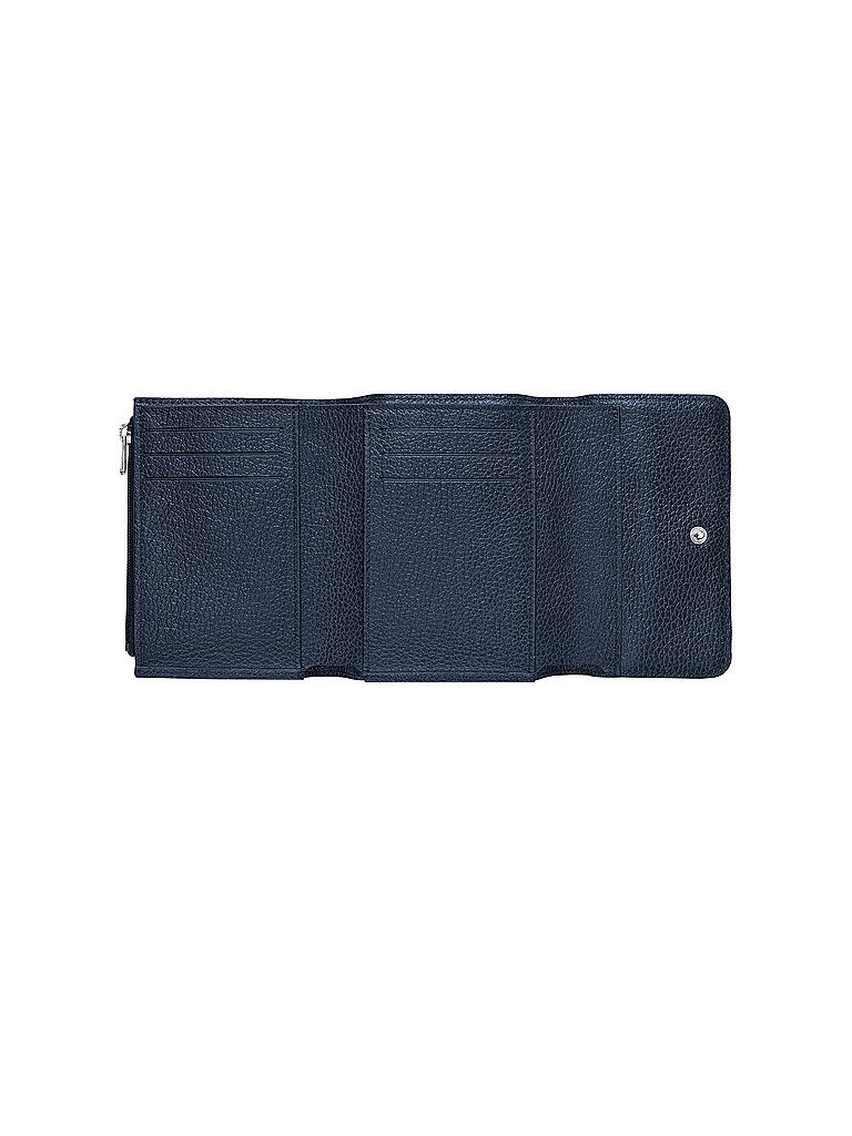 LONGCHAMP | Le Foulonné Brieftasche im Kompaktformat, Navy | blau