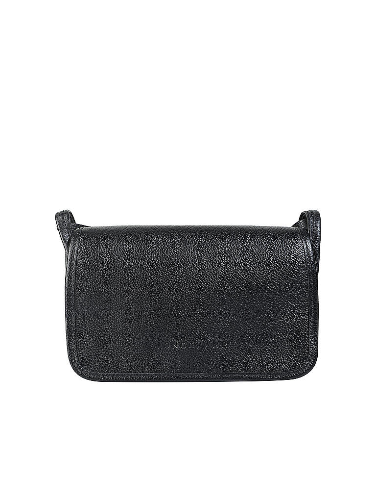 LONGCHAMP | Le Foulonné Geldbörse mit Kette, Black | schwarz