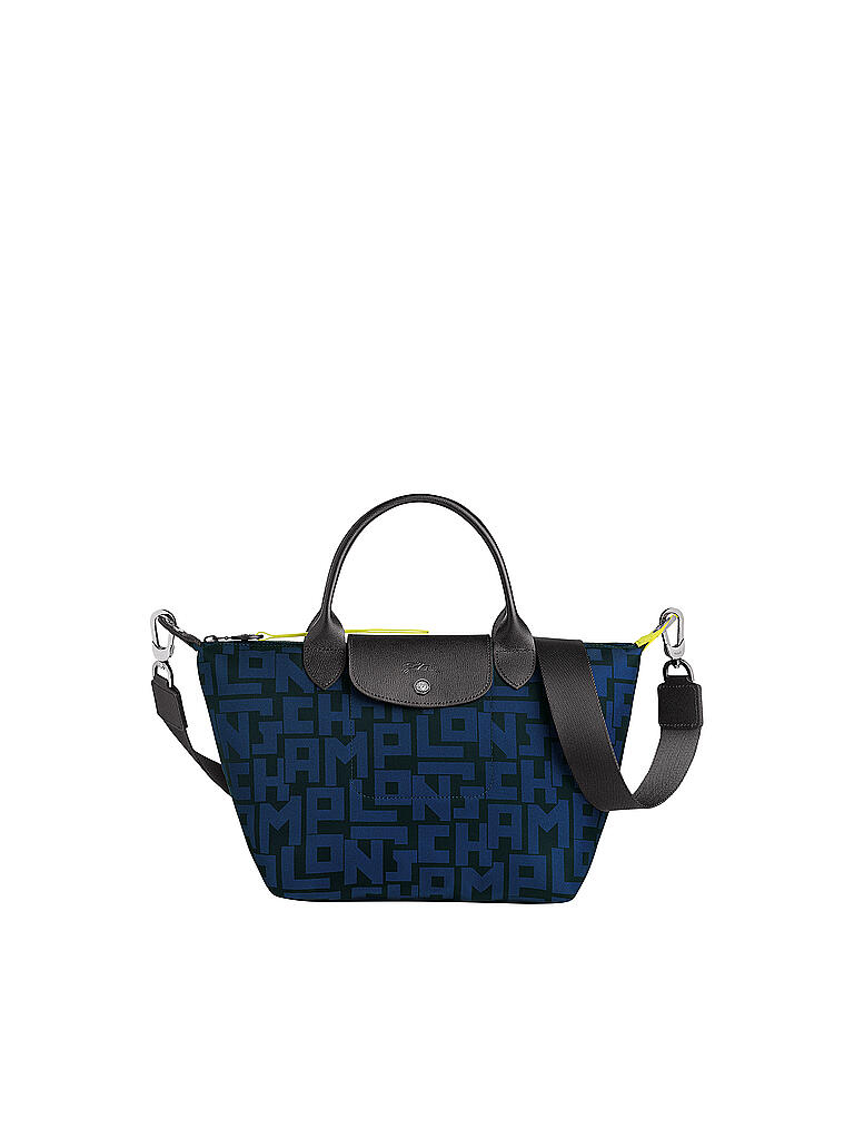 LONGCHAMP | Le Pliage Collection Handtasche Small, Black / Navy | schwarz