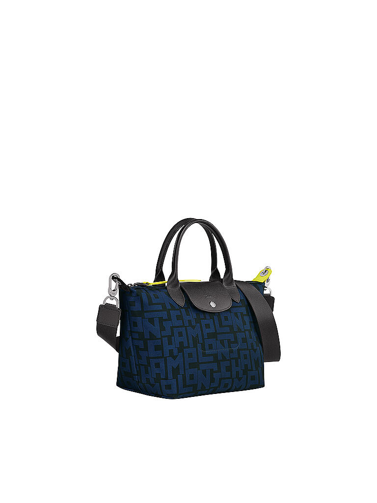 LONGCHAMP | Le Pliage Collection Handtasche Small, Black / Navy | schwarz