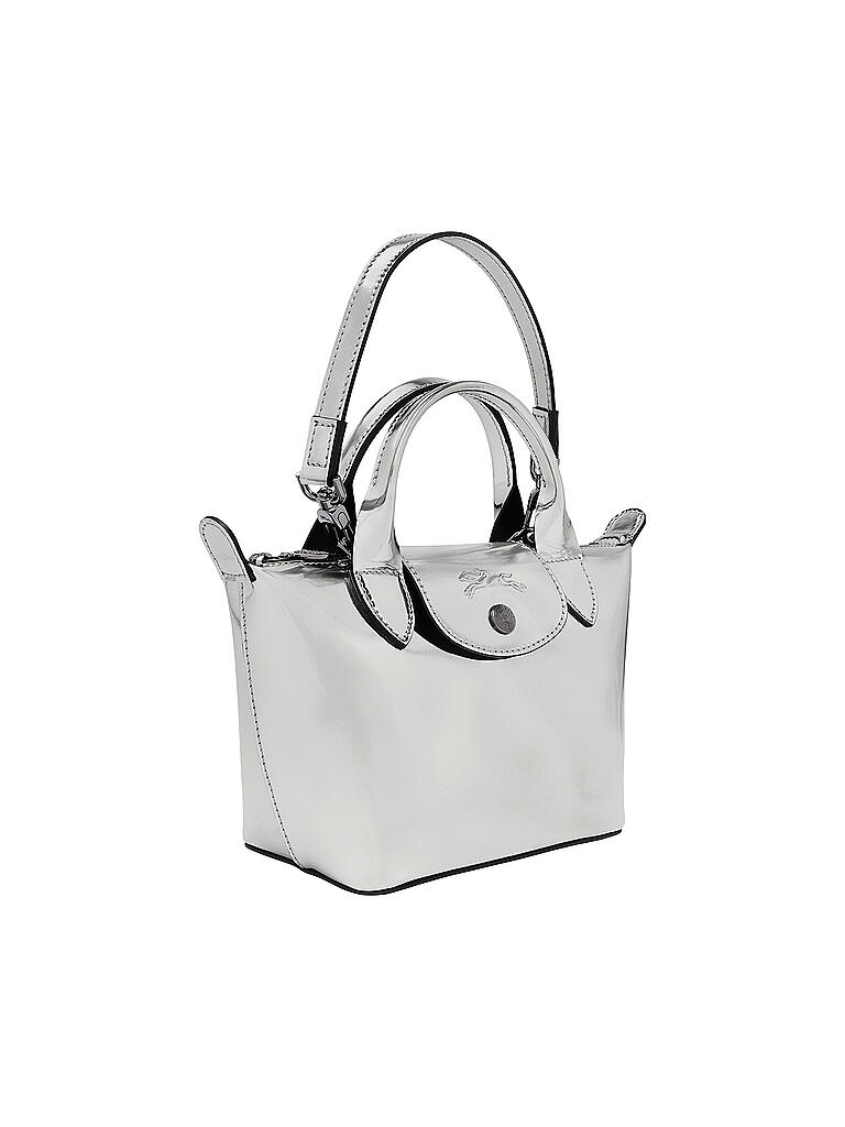 LONGCHAMP | Le Pliage Collection Handtasche XS, Silver | silber